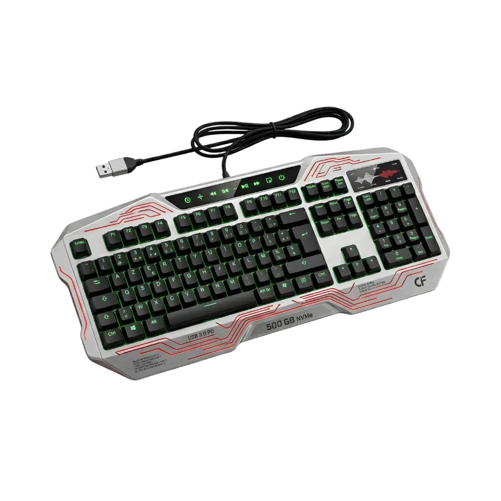Full-size RGB keyboard demo product image