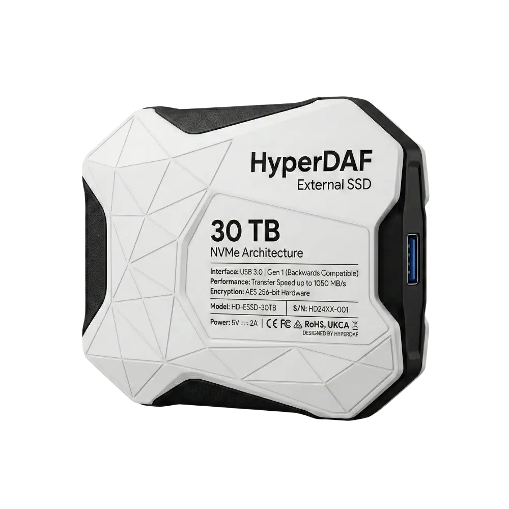 External storage drive demo product image